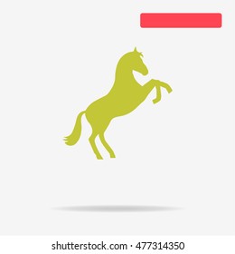 Horse icon. Vector concept illustration for design.