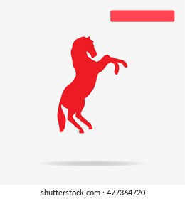 Horse icon. Vector concept illustration for design.