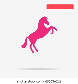 Horse icon. Vector concept illustration for design.