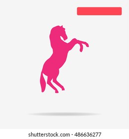 Horse icon. Vector concept illustration for design.