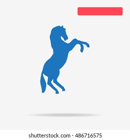 Horse icon. Vector concept illustration for design.