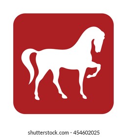 Horse icon vector illustration

