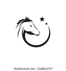 Icono de caballo Ilustración del diseño del concepto de ilustración del vector