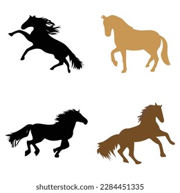 Vektorgrafik-Design eines Pferdes