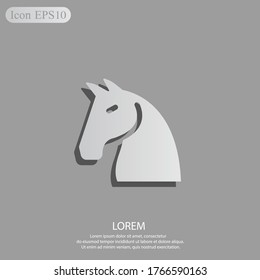 Pferdesymbol. Vektorgrafik EPS10.
