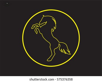 horse, icon, vector illustration eps10
