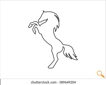 horse, icon, vector illustration eps10