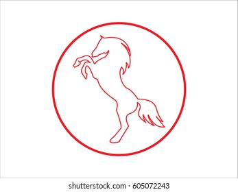 horse, icon, vector illustration eps10