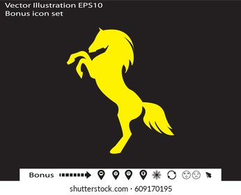horse, icon, vector illustration eps10