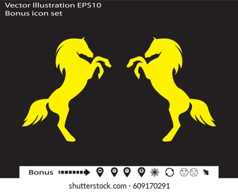 horse, icon, vector illustration eps10