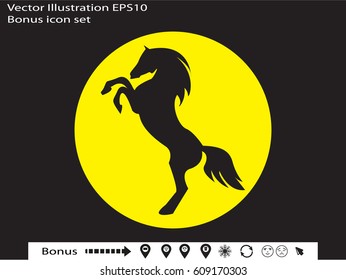 horse, icon, vector illustration eps10