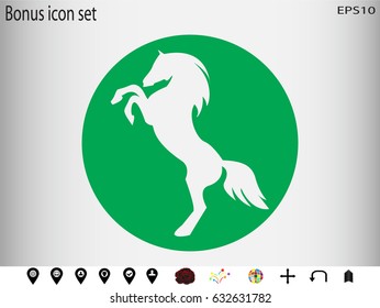 horse, icon, vector illustration eps10