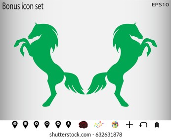 horse, icon, vector illustration eps10