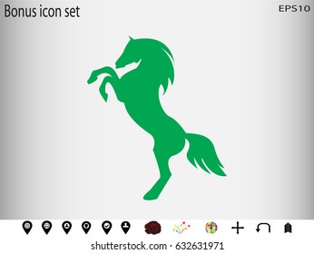 horse, icon, vector illustration eps10