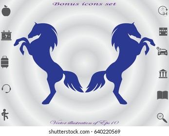horse, icon, vector illustration eps10