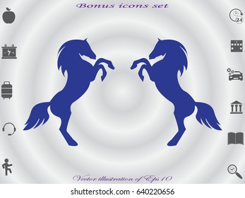 horse, icon, vector illustration eps10