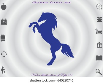 horse, icon, vector illustration eps10