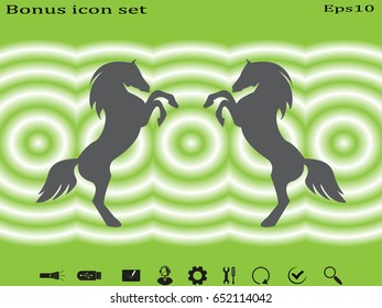 horse, icon, vector illustration eps10
