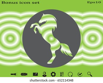 horse, icon, vector illustration eps10
