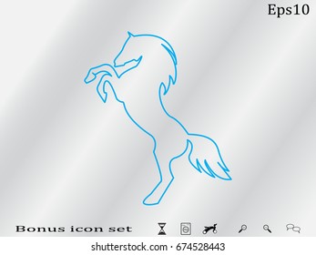 horse, icon, vector illustration eps10