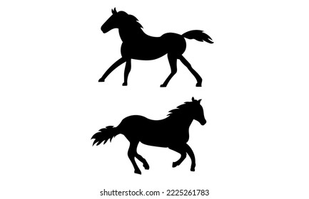 Horse icon vector illustration on a white background.