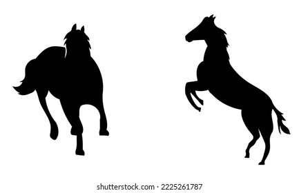 Horse icon vector illustration on a white background.