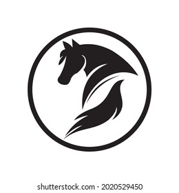 horse icon vector illustration sign
