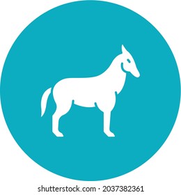 Horse icon vector image. Can also be used for Village. Suitable for mobile apps, web apps and print media.