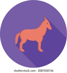 Horse icon vector image. Can also be used for Village. Suitable for mobile apps, web apps and print media.