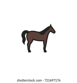 Horse Icon Vector Isolated