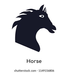 Horse icon vector isolated on white background for your web and mobile app design, Horse logo concept