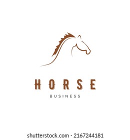 Horse icon vector logo template illustration design