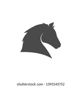 horse icon vector on white background