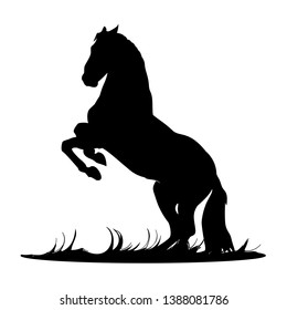 Horse Icon, Vector, Silhouette - Vector