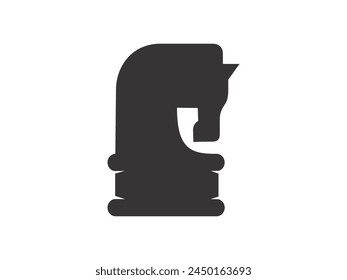 Icono de caballo. Silueta de caballo de Vector