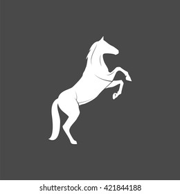 horse icon, vector horse silhouette, isolated horse sign