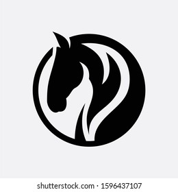Horse Icon, Vector, Silhouette, logo