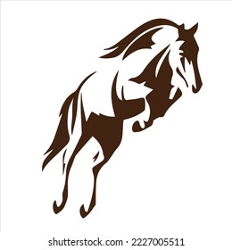 Icono de caballo, vector, silueta, plantilla de logotipo Diseño de ilustración de icono