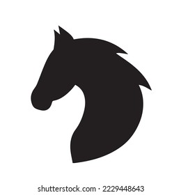 Horse Icon, Vector, Silhouette, Logo Template Vector icon illustration design