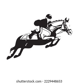 Horse Icon, Vector, Silhouette, Logo Template Vector icon illustration design