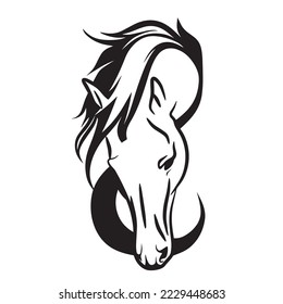 Horse Icon, Vector, Silhouette, Logo Template Vector icon illustration design
