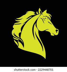 Horse Icon, Vector, Silhouette, Logo Template Vector icon illustration design