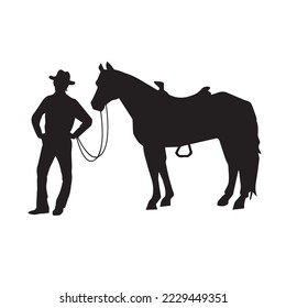 Horse Icon, Vector, Silhouette, Logo Template Vector icon illustration design