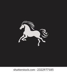 Horse Icon, Vector, Silhouette logo design