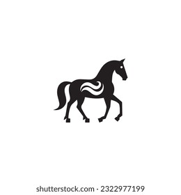Horse Icon, Vector, Silhouette logo design