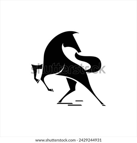 Horse Icon, Vector, Silhouette logo