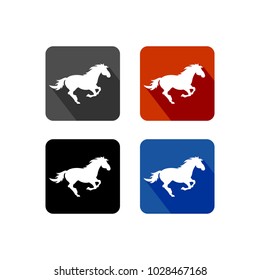 horse icon vector template