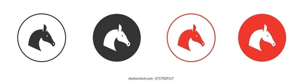 Icono del caballo. diseño del Vector del Web