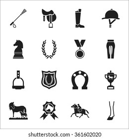Horse Icons Set.