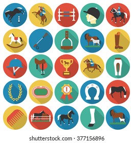 Horse icons set.